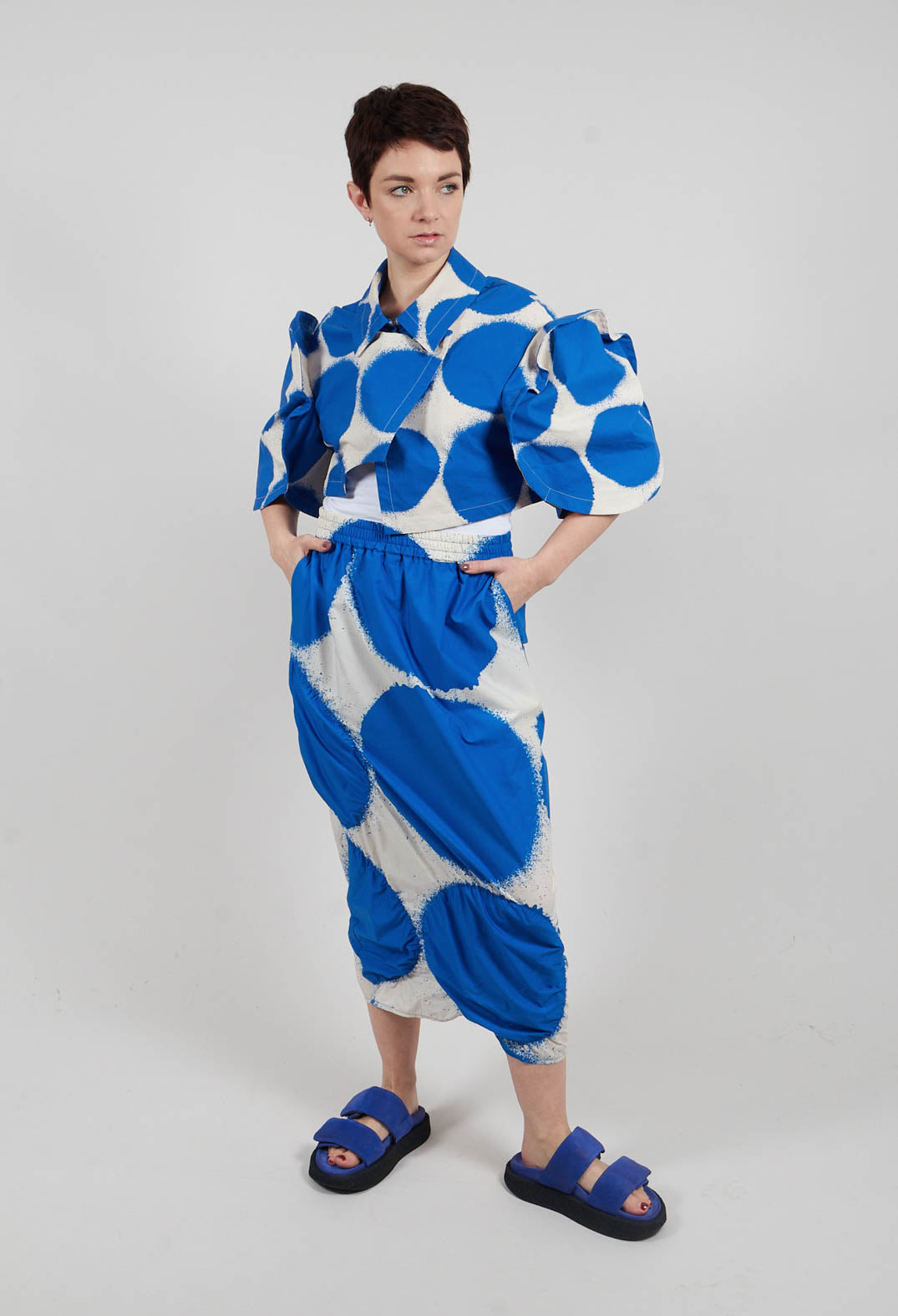Straight Skirt in Electric Print - 1260309