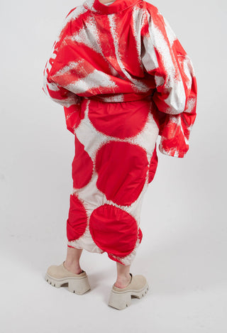 Straight Skirt in Ketchup Print - 1260309