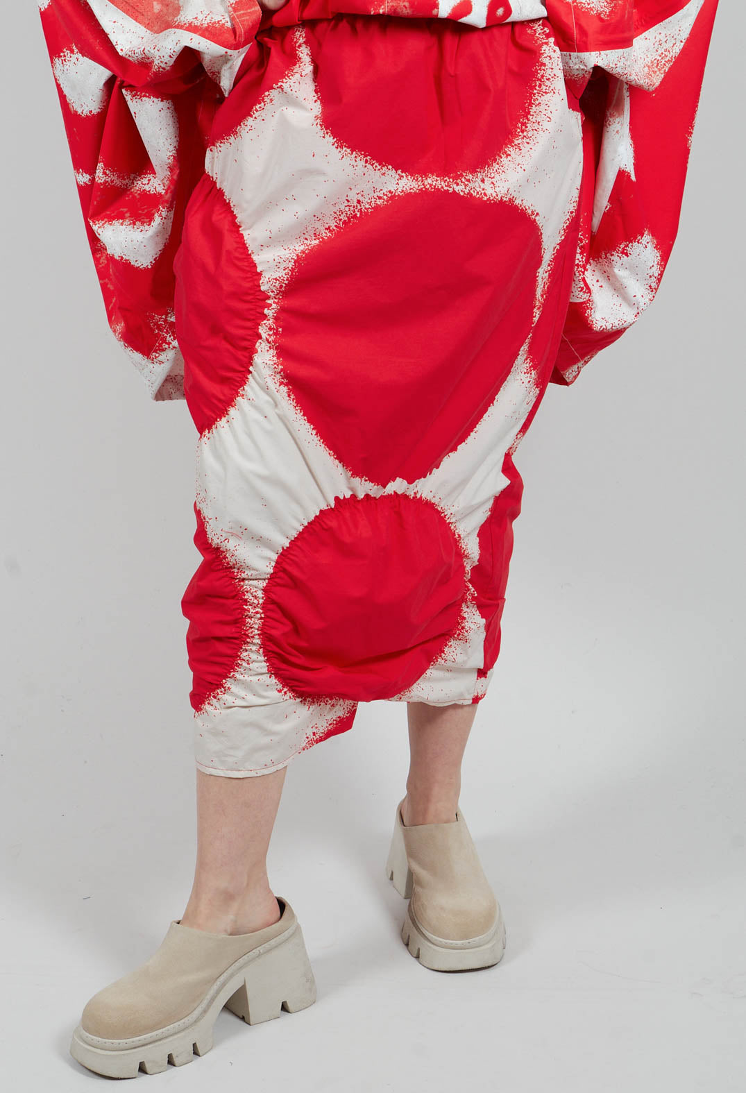 Straight Skirt in Ketchup Print - 1260309