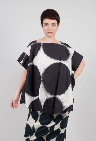 Oversize T-Shirt in Black Print - 1260610