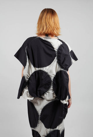 Oversize T-Shirt in Black Print - 1260610