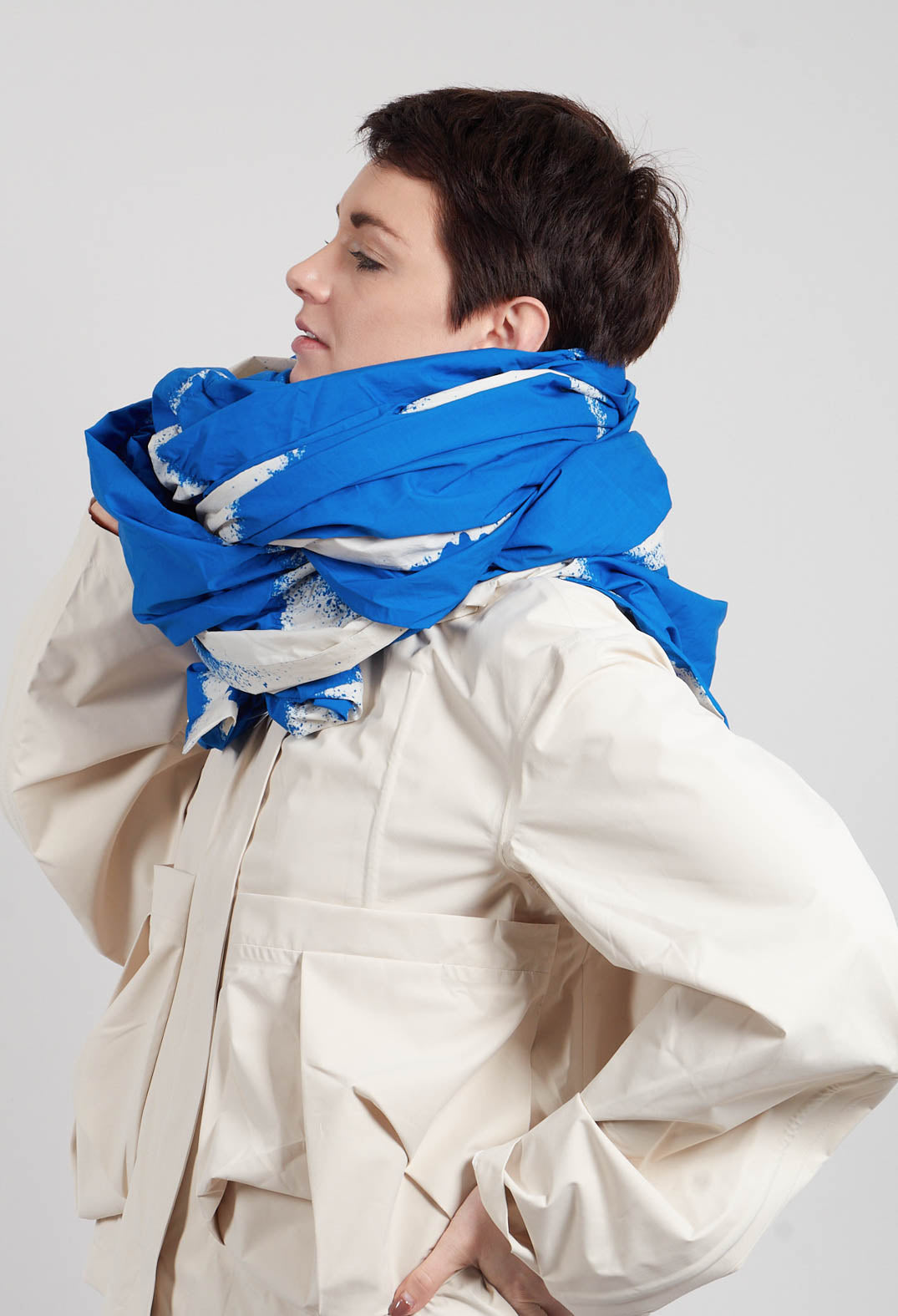 Exrtra Large Scarf in Electric Print - 1261412