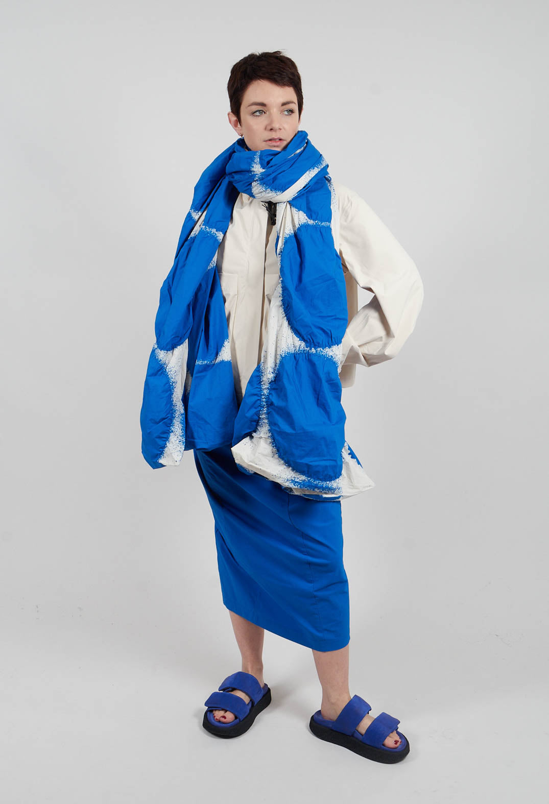Exrtra Large Scarf in Electric Print - 1261412