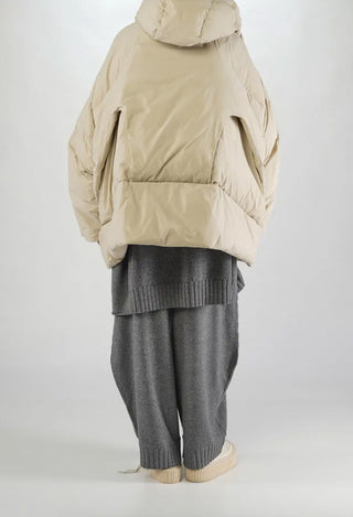 PRE-ORDER - Oversized Padded Jacket in Black (Pictured in DK Bone) - 1001101