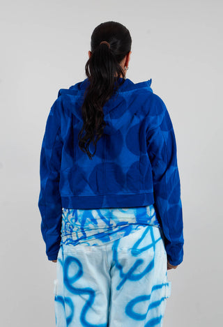 Zip Up Hooded Jacket in Electric Print - 1271105