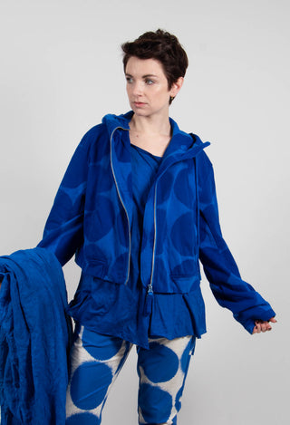 Zip Up Hooded Jacket in Electric Print - 1271105