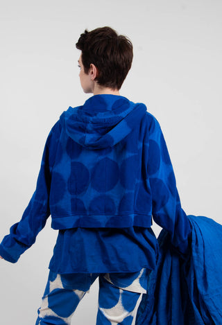 Zip Up Hooded Jacket in Electric Print - 1271105
