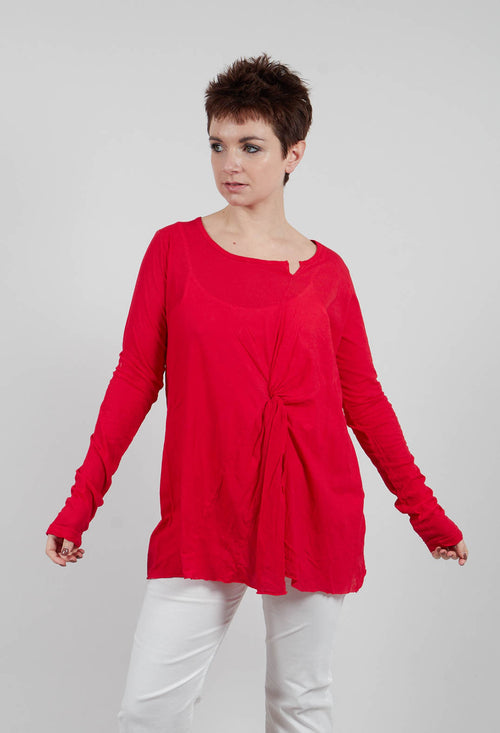 Knot Top in Ketchup Print - 1320502