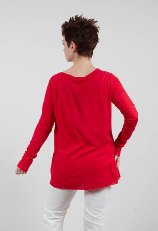 Knot Top in Ketchup Print - 1320502