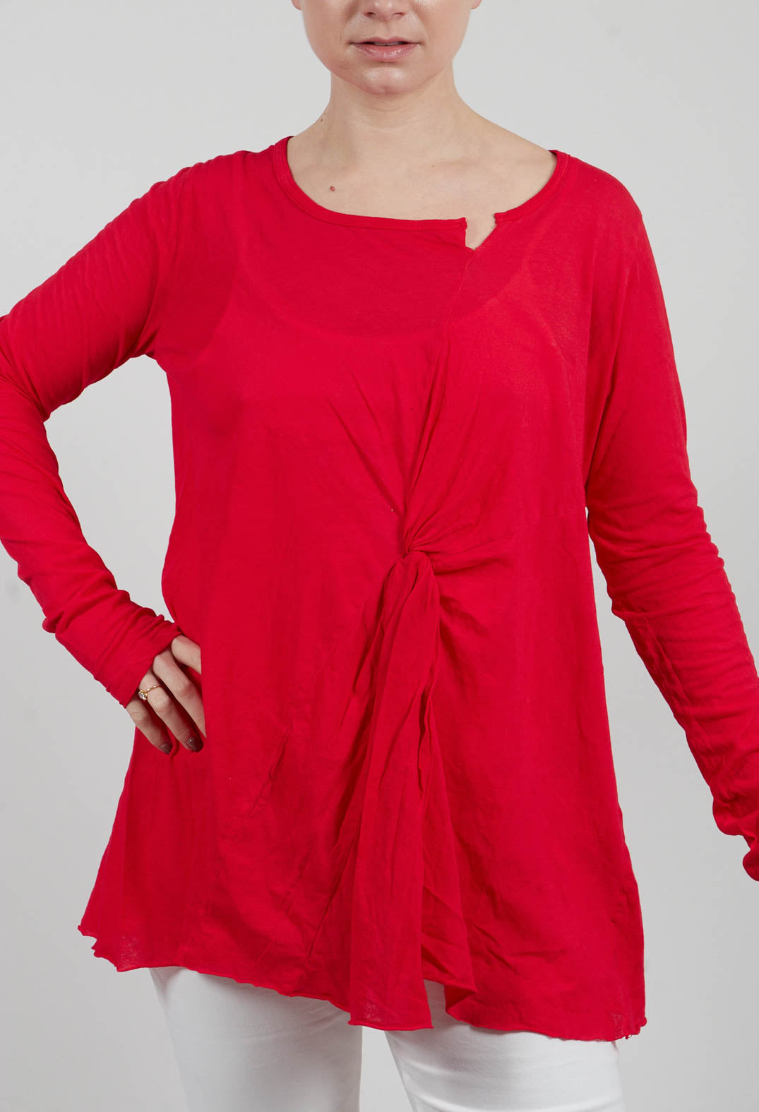 Knot Top in Ketchup Print - 1320502