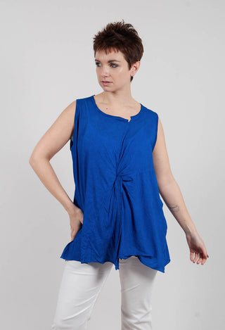 Sleeveless Knot Top in Electric Print - 1320803