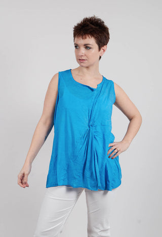 Sleeveless Knot Top in Ice Cloud - 1320803