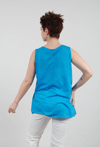 Sleeveless Knot Top in Ice Cloud - 1320803