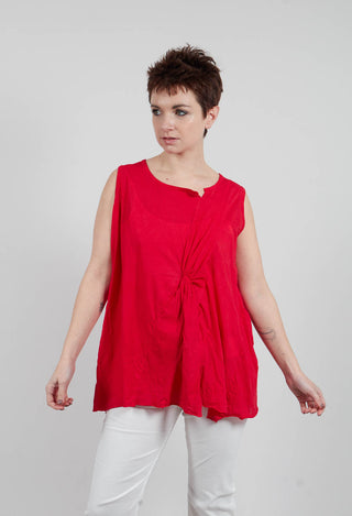 Sleeveless Knot Top in Ketchup1320803