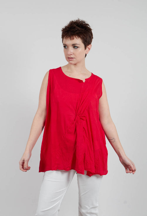 Sleeveless Knot Top in Ketchup1320803