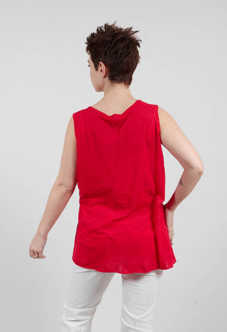 Sleeveless Knot Top in Ketchup1320803