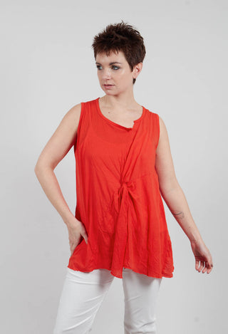 Sleeveless Knot Top in Pepper Cloud - 1320803