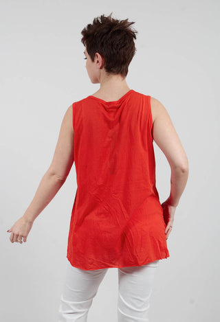 Sleeveless Knot Top in Pepper Cloud - 1320803