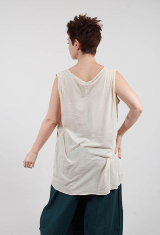 Sleeveless Knot Top in Marshallow - 1320803