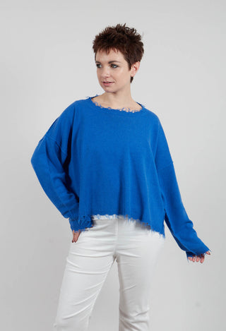Dropshoulder Jumper in Electric - 1330701