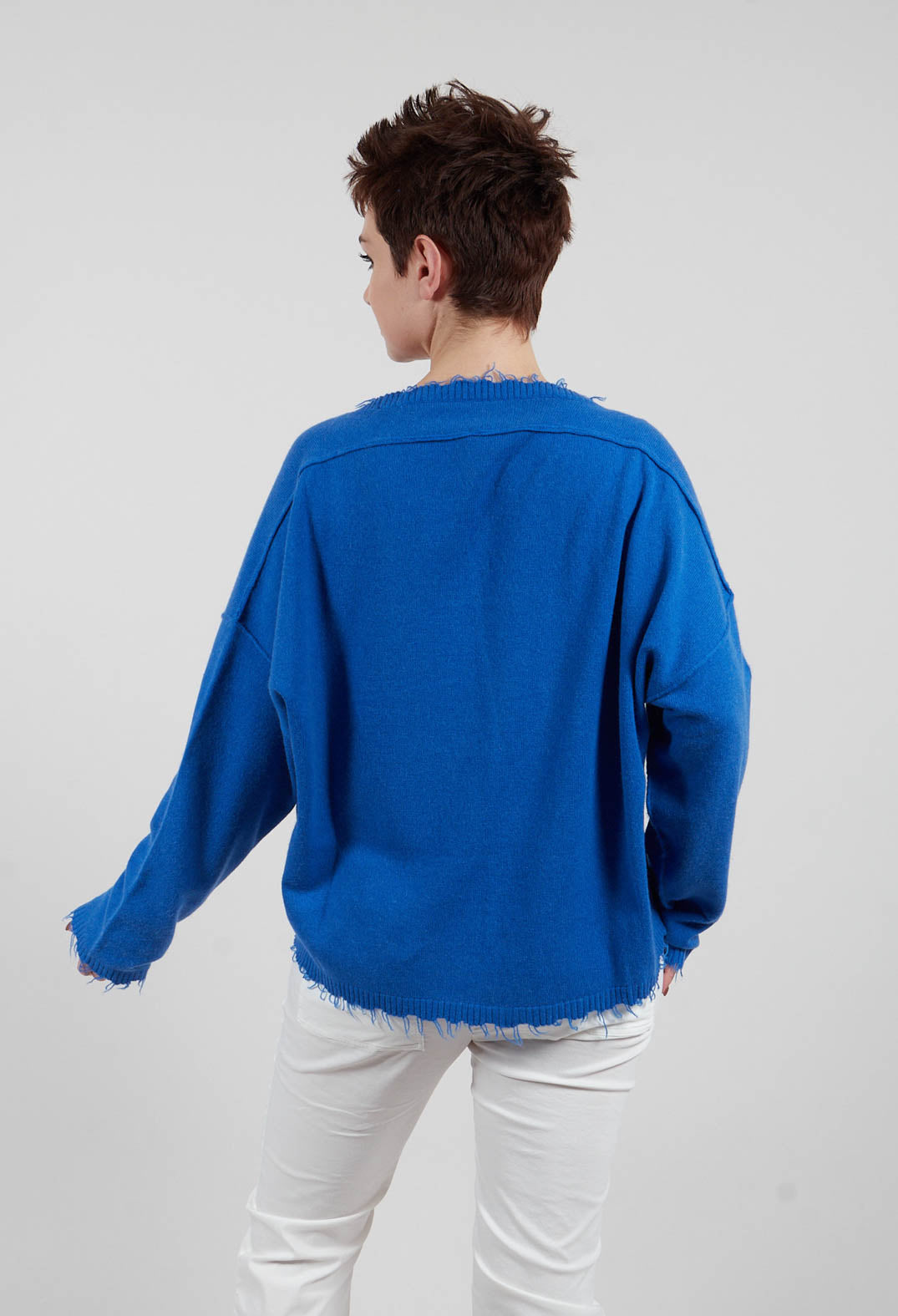Dropshoulder Jumper in Electric - 1330701