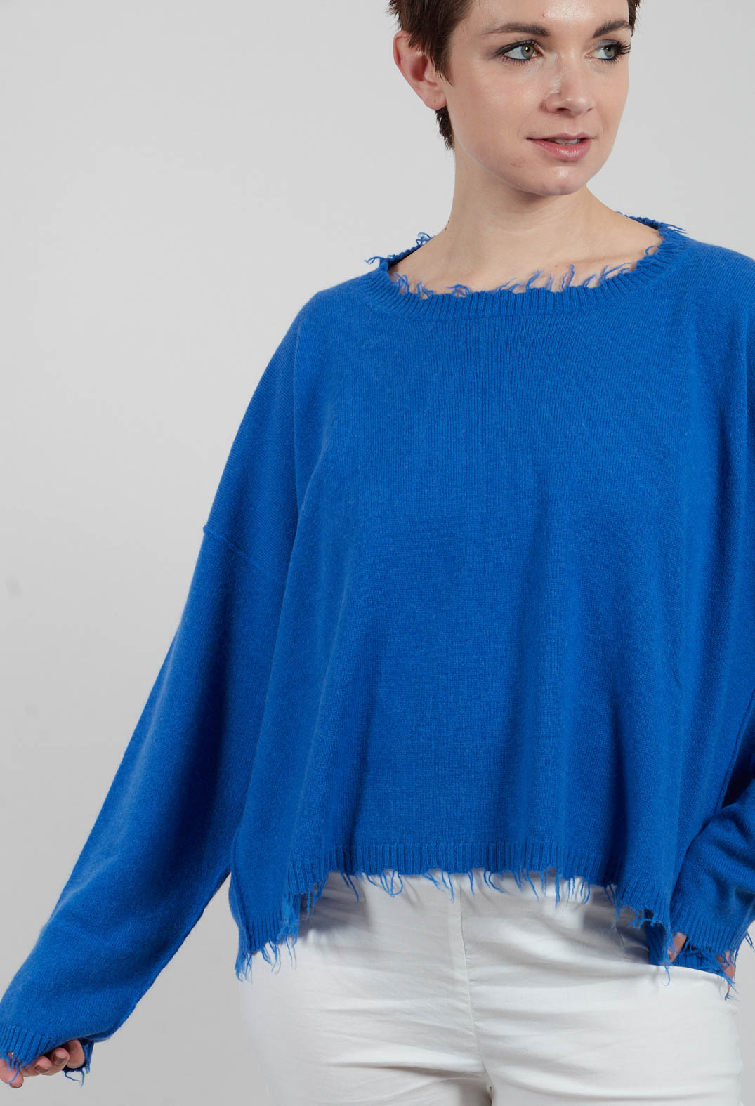 Dropshoulder Jumper in Electric - 1330701