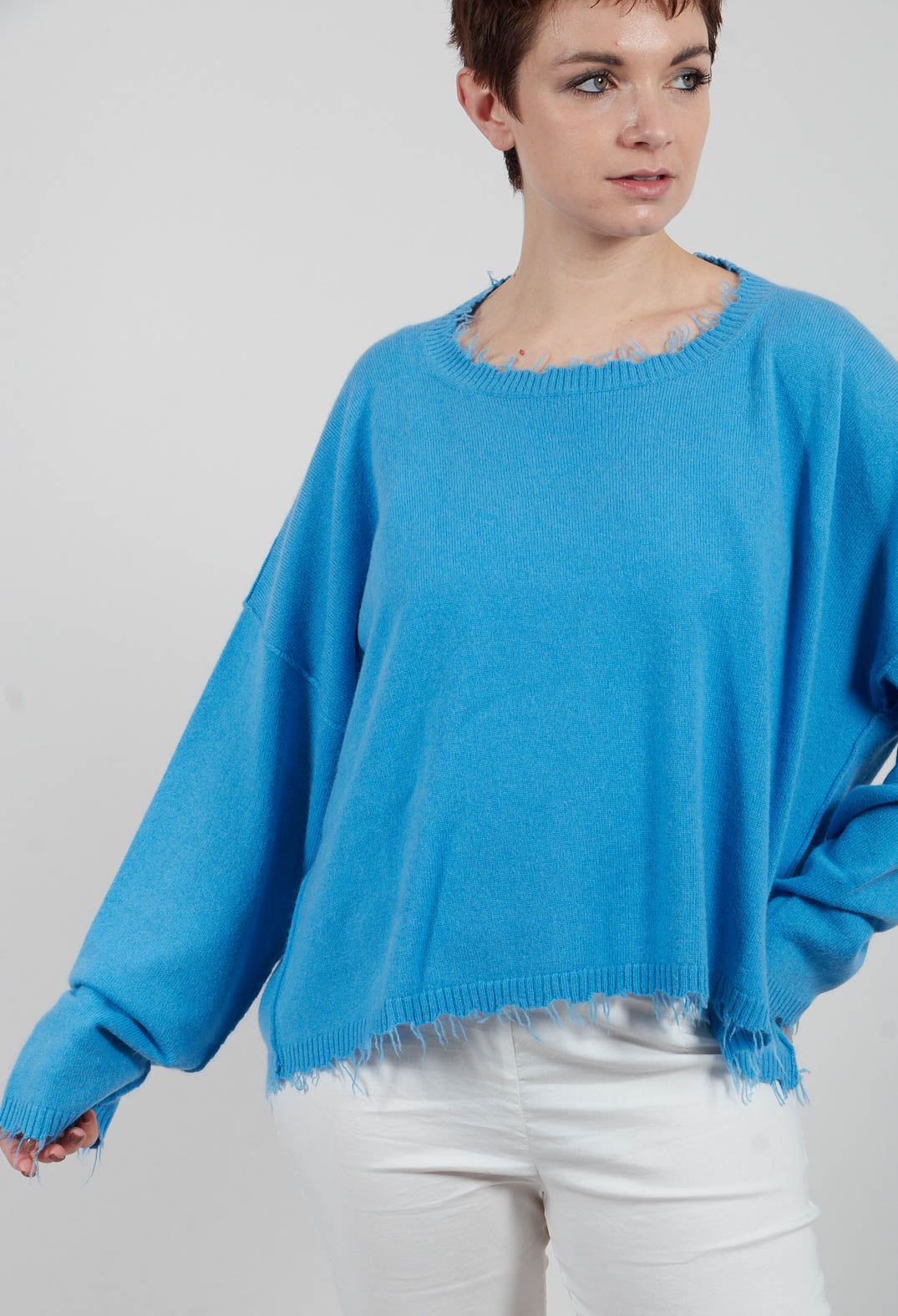 Dropshoulder Jumper in Ice - 1330701