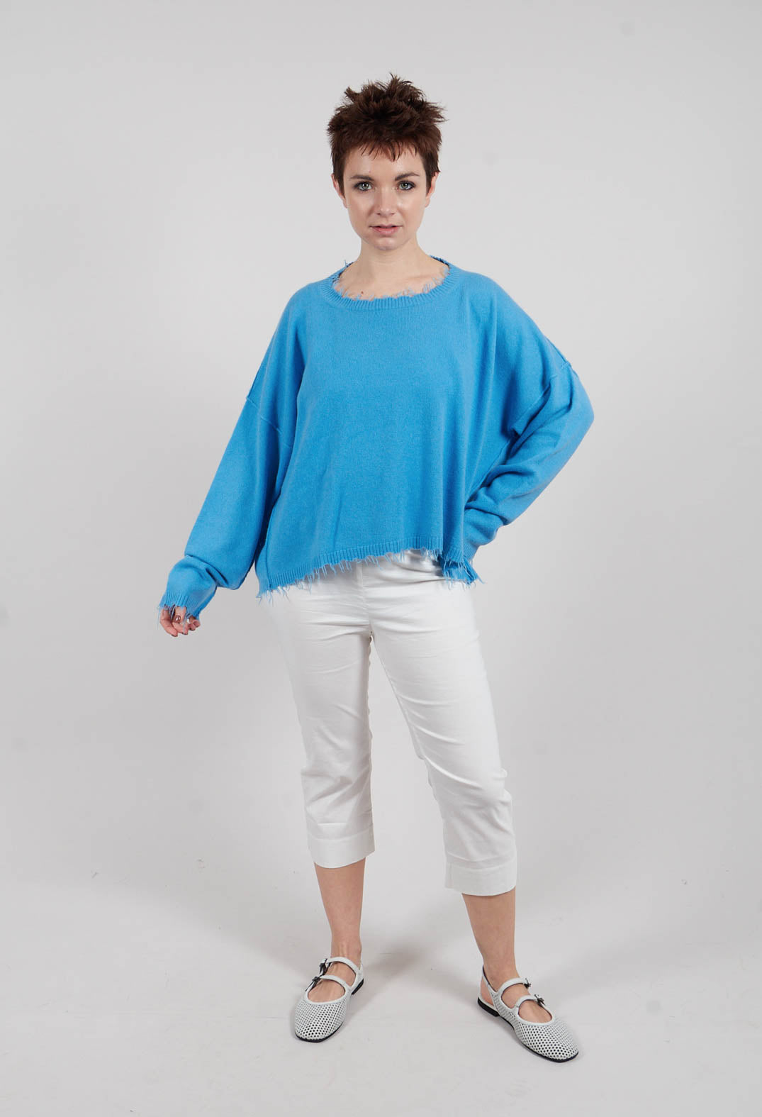 Dropshoulder Jumper in Ice - 1330701