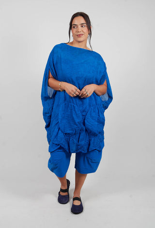 Tunic Circular Gathered Dress in Electric Cloud - 1350902