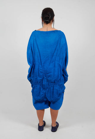 Tunic Circular Gathered Dress in Electric Cloud - 1350902