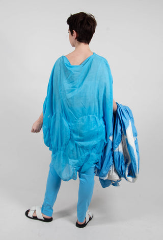 Tunic Circular Gathered Dress in Ice Cloud - 1350902