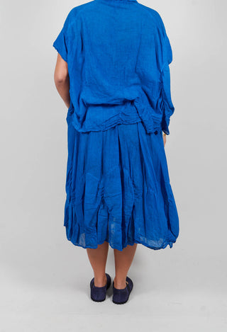 Circular Gathered Skirt in Electric Cloud - 1350303