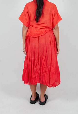 Circular Gathered Skirt in pepper Cloud - 1350303