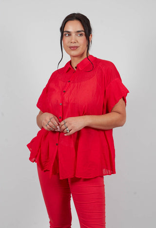 Semi Sheer Shirt in Ketchup Cloud - 1350408