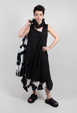 Tie Front Tunic in Black - 1471908