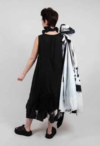 Tie Front Tunic in Black - 1471908