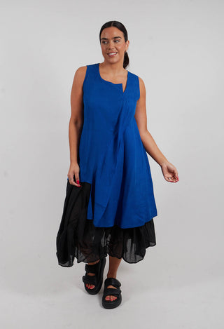 Tie Front Tunic in Electric Cloud - 1471908