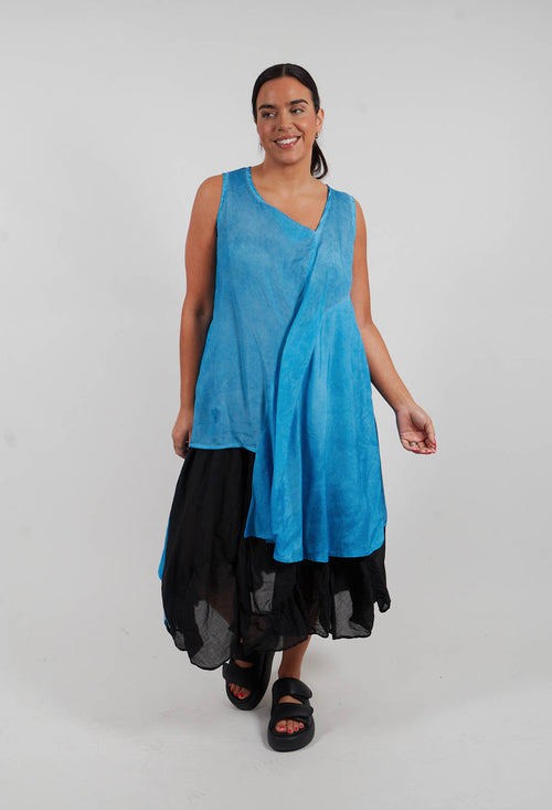 Tie Front Tunic in Ice Cloud - 1471908