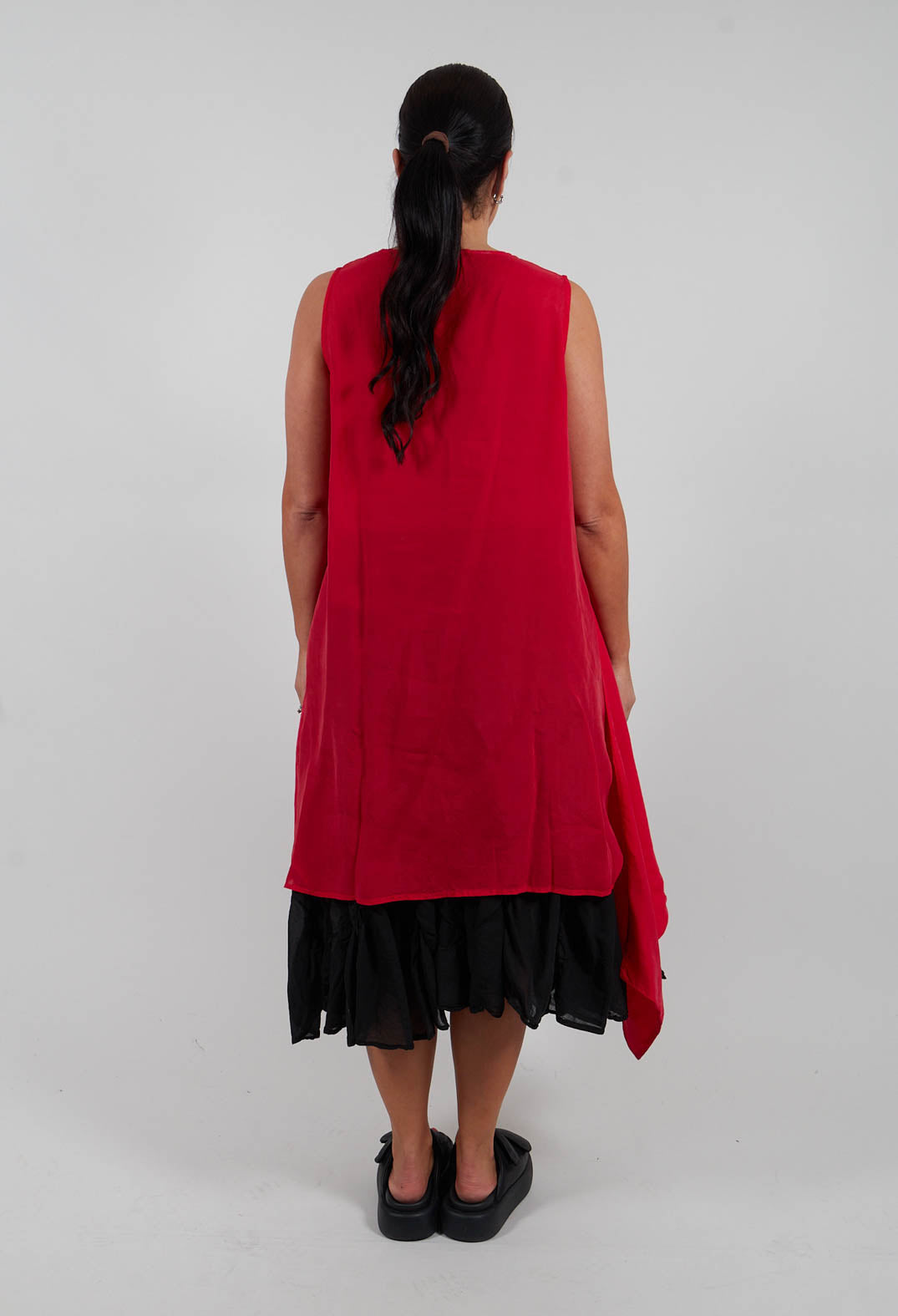 Tie Front Tunic in Ketchup Cloud - 1471908