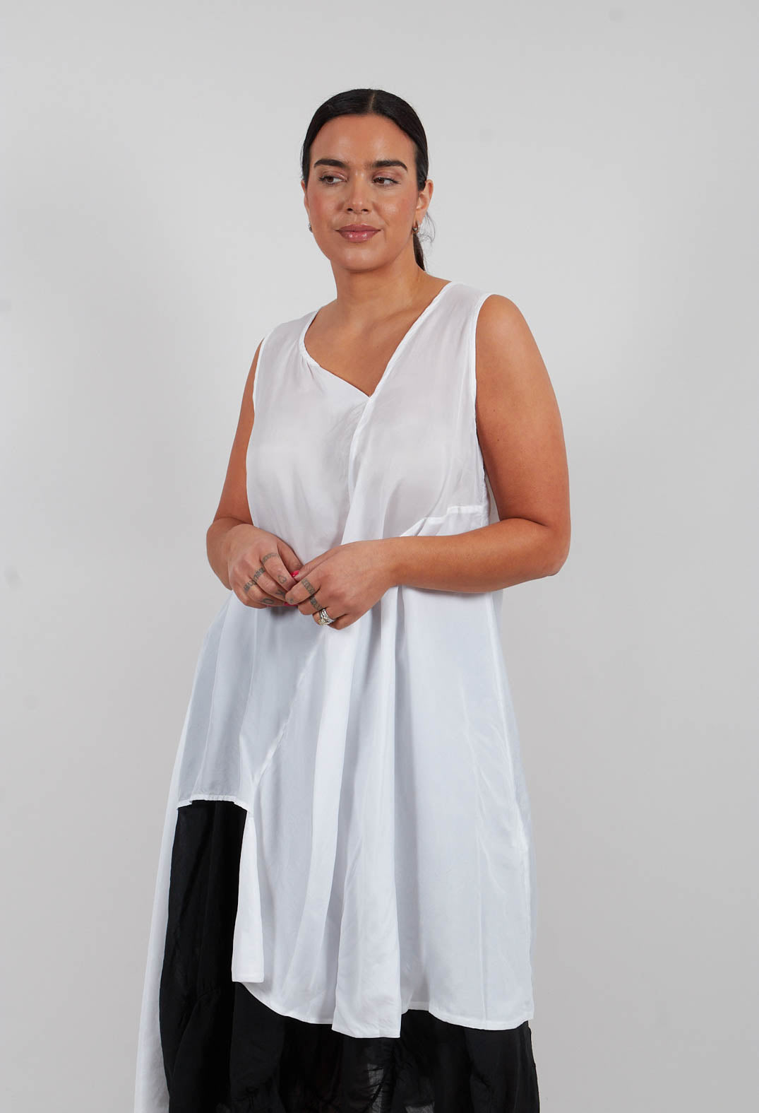 Tie Front Tunic in Paper - 1471908