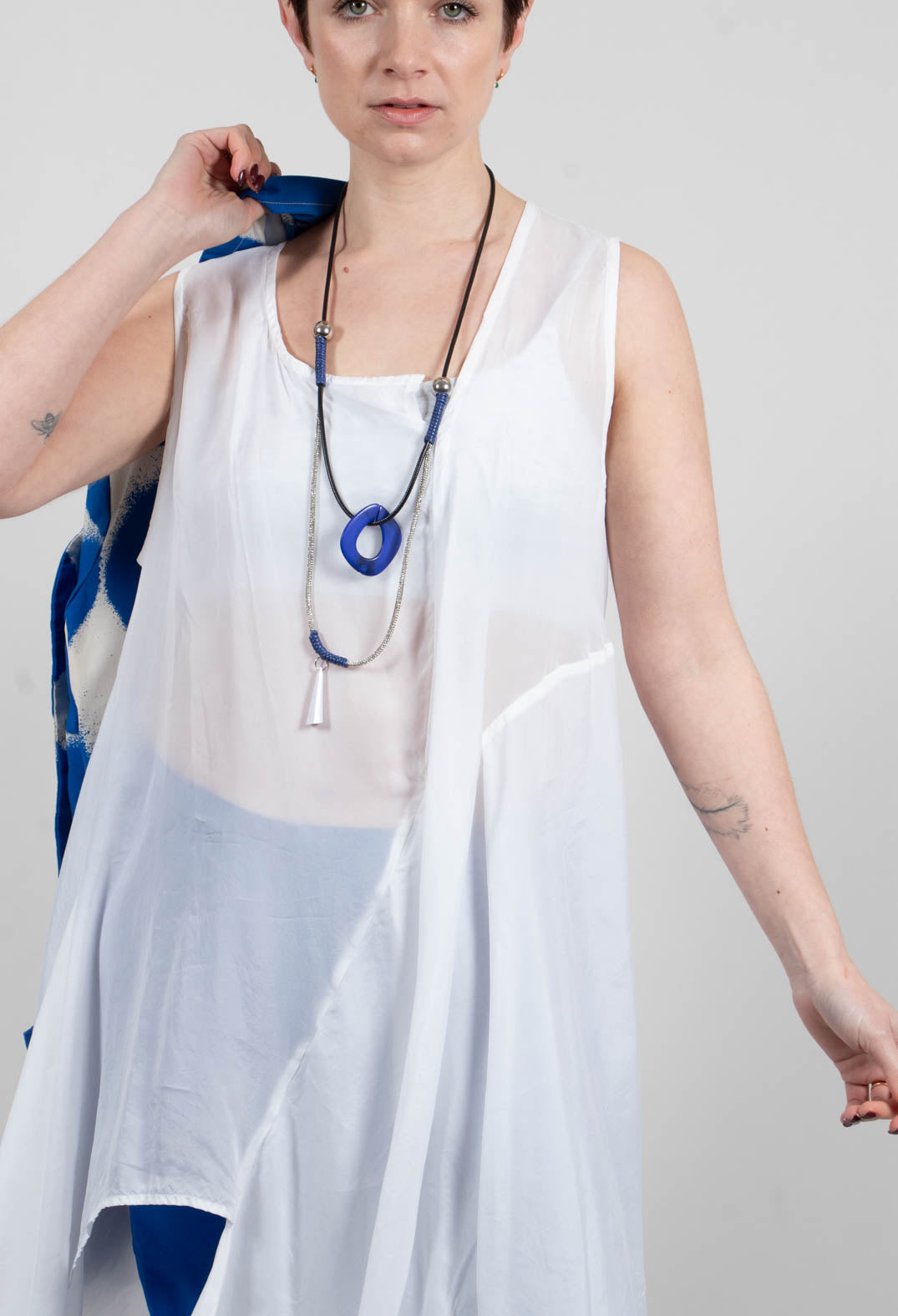Tie Front Tunic in Paper - 1471908