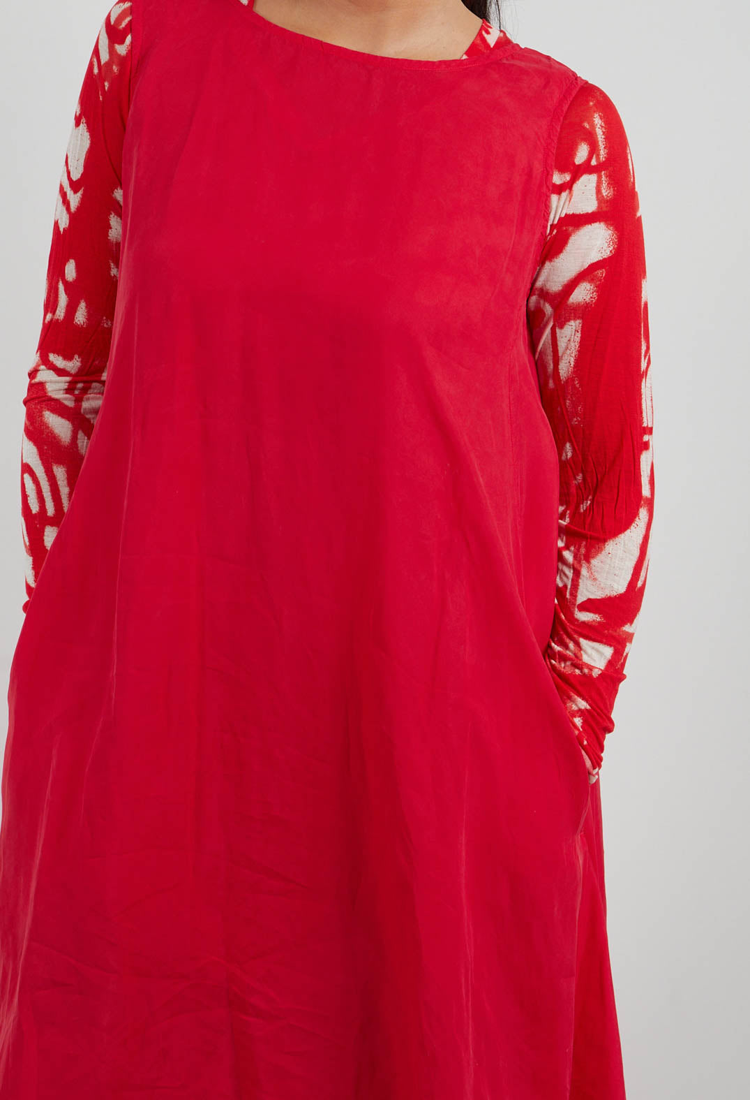 A-Line Dress in Ketchup Cloud - 1470909