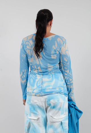 Longline T-Shirt in Ice Print - 1620501