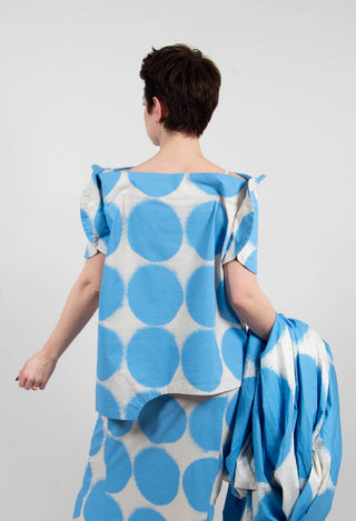 Round Sleeve T-Shirt in Ice Print - 1630601