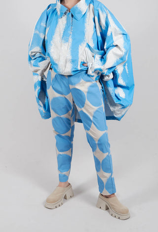 Straight Slim Trousers in Ice Print 1630103