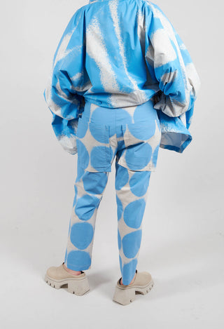 Straight Slim Trousers in Ice Print 1630103