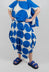 Balloon Skirt Trousers in Electric Print - 1630104