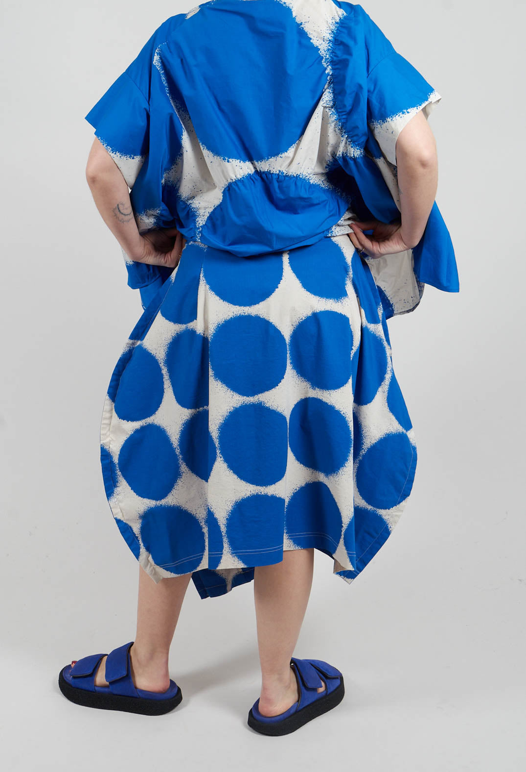 Balloon Skirt Trousers in Electric Print - 1630104