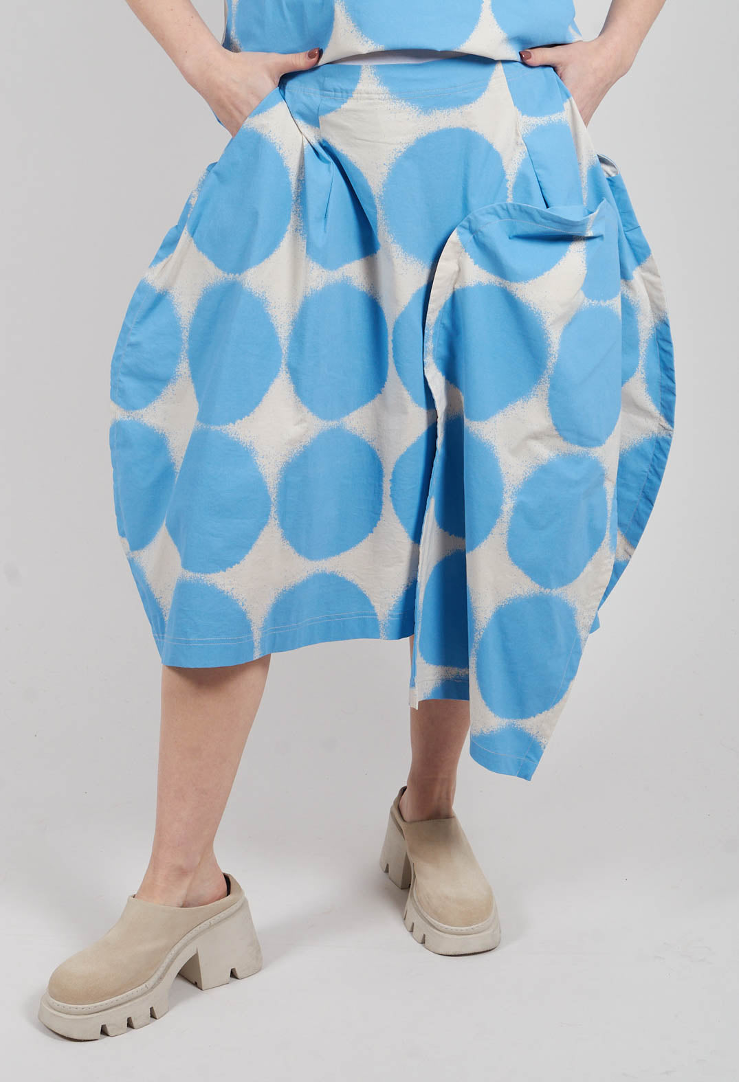 Balloon Skirt Trousers in Ice Print - 1630104
