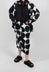 Slim Pull On Skirt in Black Print- 1630306